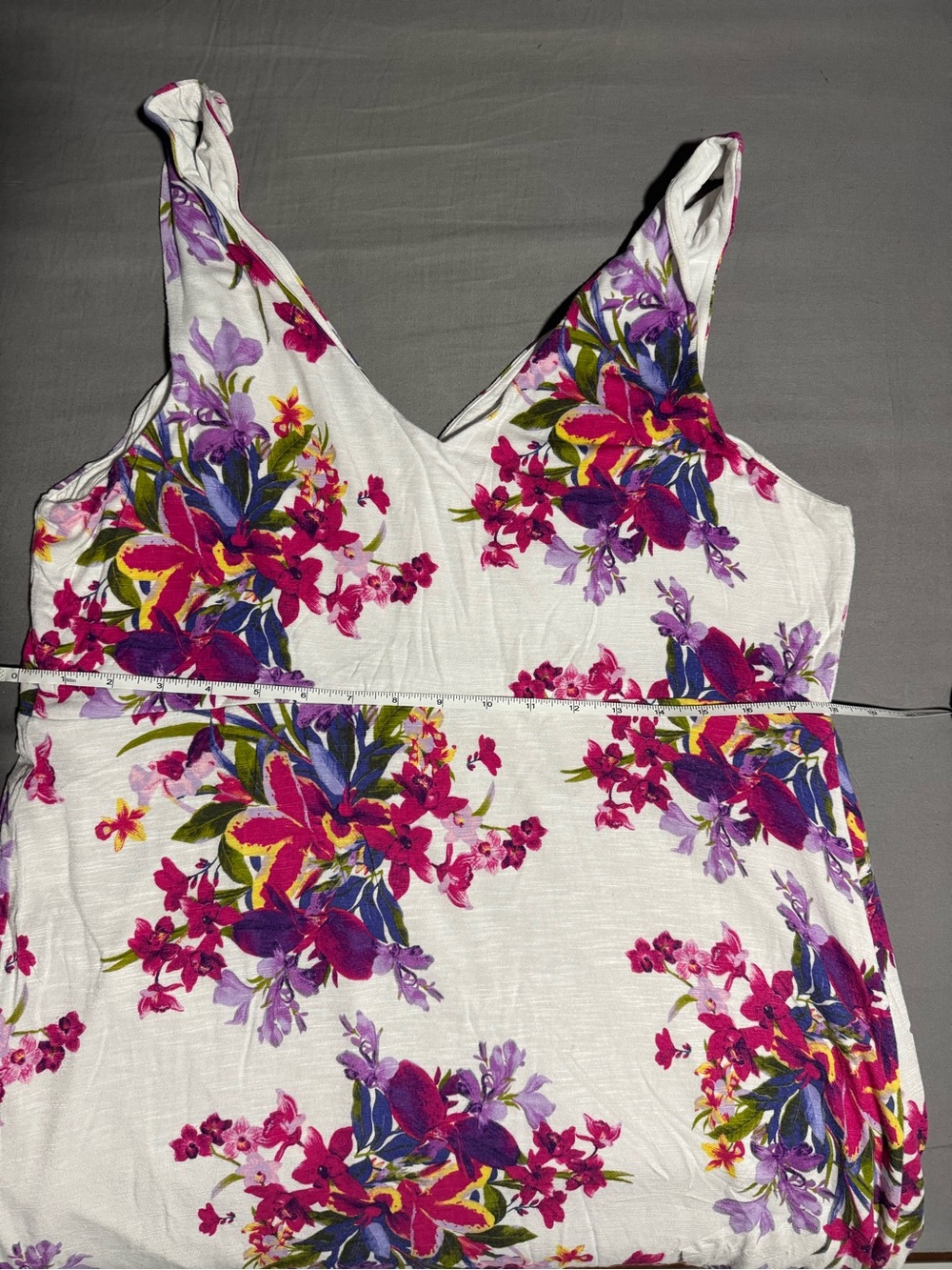 Tommy Bahama Women’s XL Lined White Floral Sun Dress - Picture 5 of 7